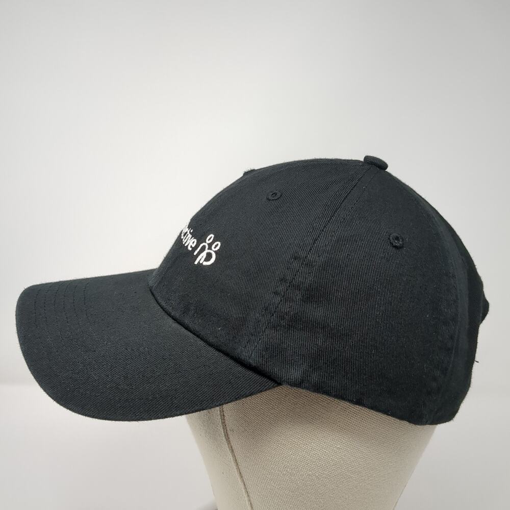 Protective Slideback Hat Solid Black One Size Emb… - image 3